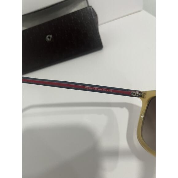 Gucci Sunglasses Mirror Lenses with Brown Frame, Blue/Red - WITH BOX & CLEANER - Picture 5 of 15